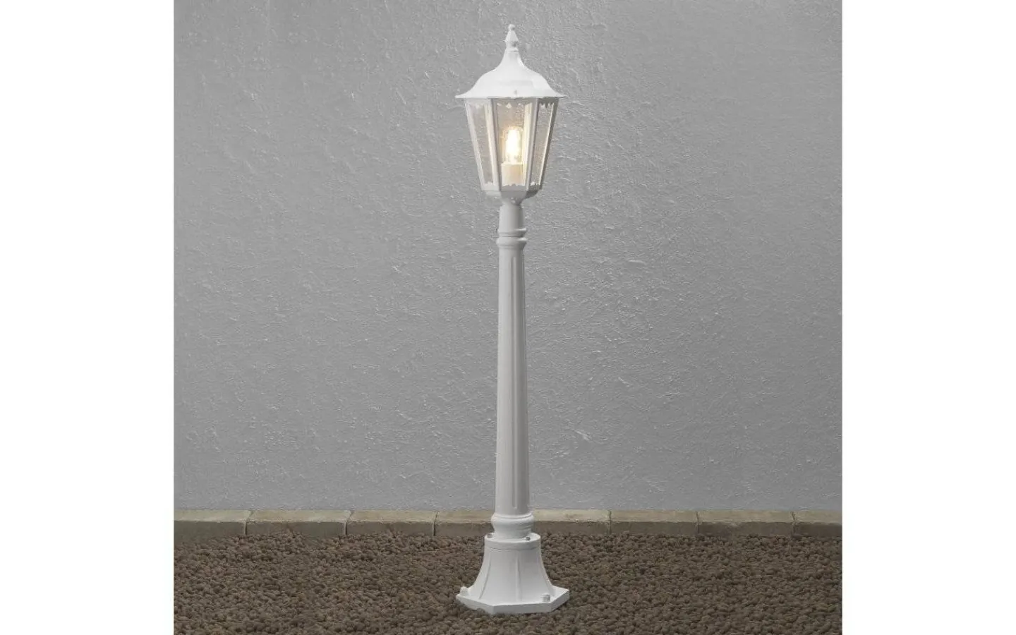 Pollare & Grindlyktor<Konstsmide Firenze Pollare 1,2m Vit IP43