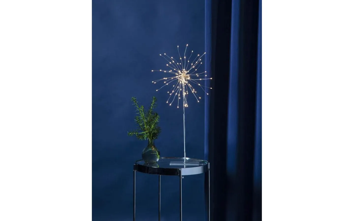 Julpynt Inomhus<Star Trading Firework Bordslampa 50cm Silver
