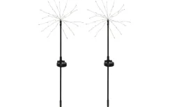 Solcellslampor Stig & Mark|Visa Alla Solcellslampor<Star Trading Firework Solcellslampa 2-Pack Svart