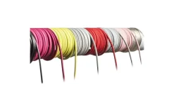 Fit Röd Textilkabel 3G0,75, Metervara