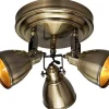 Runda Takspotlights|Takspot Med 3 Lampor<Markslojd Fjällbacka Takspotlight 3L Antik
