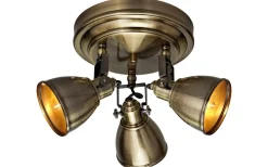 Runda Takspotlights|Takspot Med 3 Lampor<Markslojd Fjällbacka Takspotlight 3L Antik