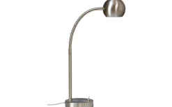 Skrivbordslampor<ArmaturHantverk Fladen Bordslampa 48cm Nickel