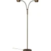 Golvläslampor<ArmaturHantverk Fladen Golvlampa 2L 140cm Oxid