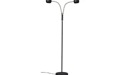 Fladen Golvlampa 2L 140cm Svart