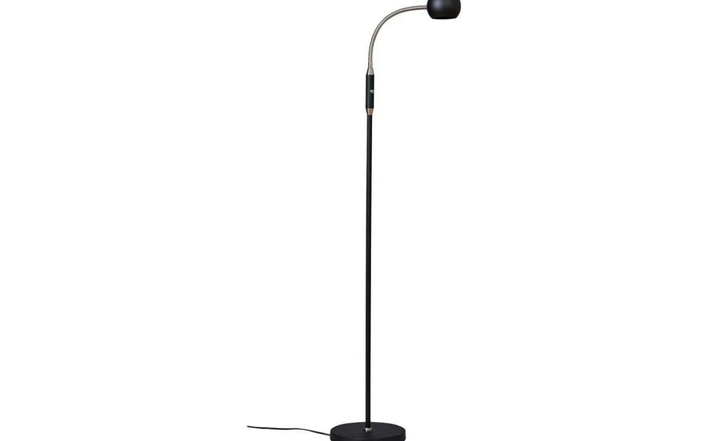 ArmaturHantverk Fladen Golvlampa 1L 140cm Svart* Golvläslampor