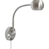 ArmaturHantverk Fladen Vägglampa Nickel* Läslampor