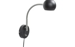 Läslampor<ArmaturHantverk Fladen Vägglampa Svart