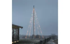 Flaggstångsbelysning 8m Frostad Amber IP44