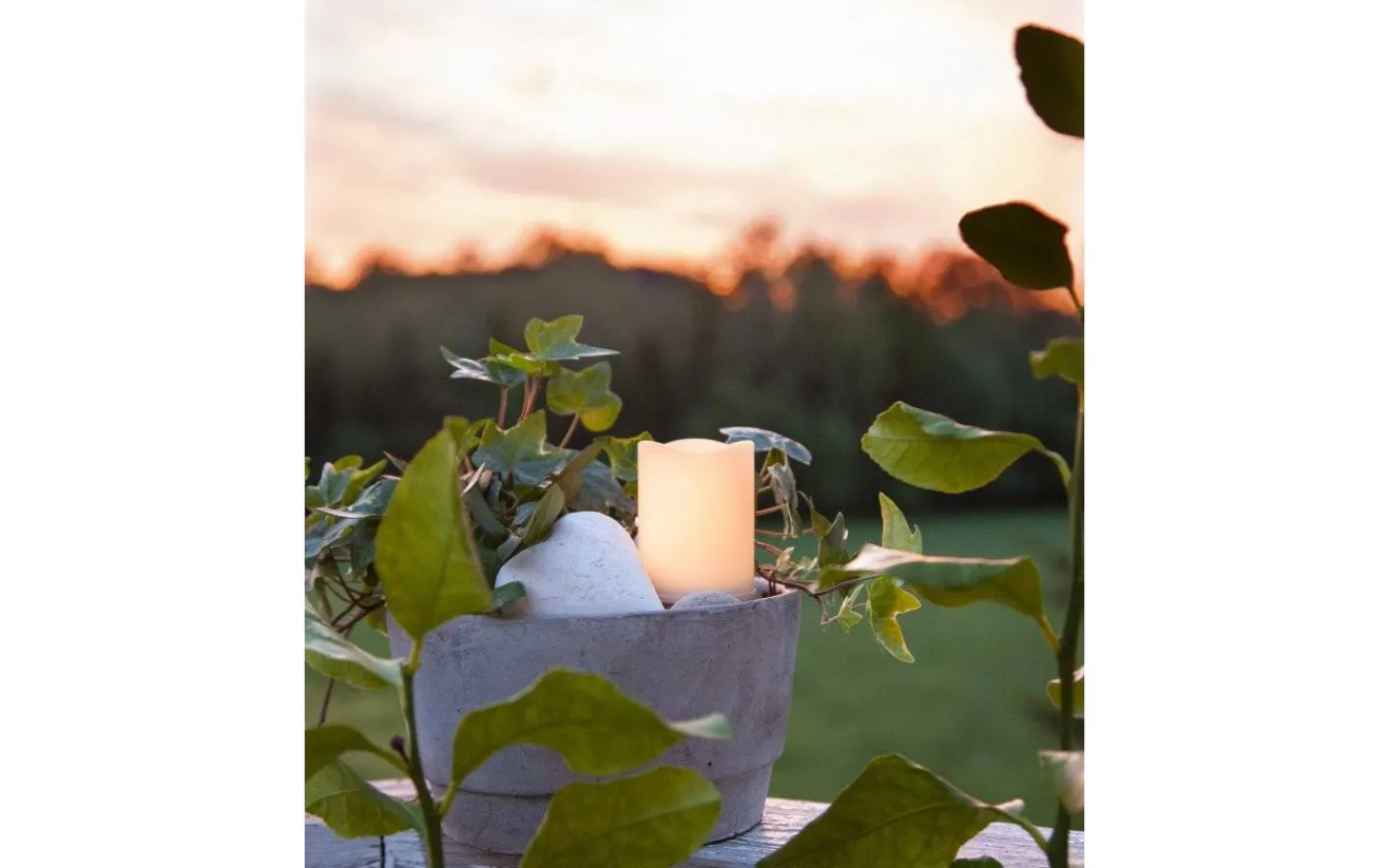 Gravljus|Gravljus<Star Trading Flame Batteridrivet Blockljus 7cm Utomhusbruk Timer 120h Vit