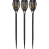 Flame Solcellsfackla 40cm Svart 3-Pack