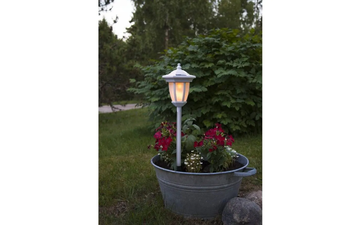 Star Trading Flame Solcellslampa 3-i-1 Vit, 63 cm, 0,18W* Solcellslampor Stig & Mark|Solcellslampor Vägg