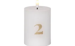 Batteri Julpynt Inomhus|Flamme Batteriljus (Hela Serien)<Star Trading Flamme Advent LED Blockljus 4-pack Vit