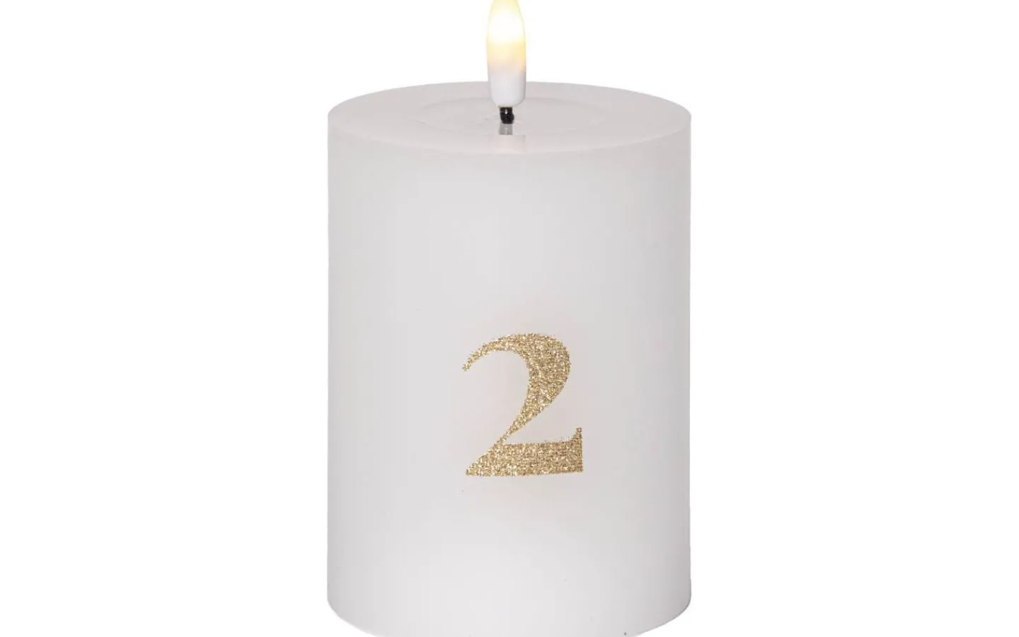 Batteri Julpynt Inomhus|Flamme Batteriljus (Hela Serien)<Star Trading Flamme Advent LED Blockljus 4-pack Vit