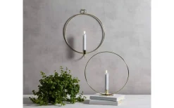 Star Trading Flamme Batteridriven Bordsdekoration Ring 28cm Mässing* Inomhusdekorationer Batteri|Flamme Batteriljus (Hela Serien)