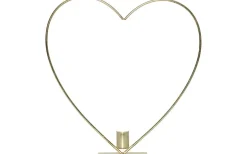 Star Trading Flamme Batteridriven Bordsdekoration Hjärta 28cm Mässing* Inomhusdekorationer Batteri|Flamme Batteriljus (Hela Serien)