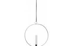 Star Trading Flamme Batteridriven Hängande Dekoration Ring 28cm Silver* Inomhusdekorationer Batteri|Flamme Batteriljus (Hela Serien)
