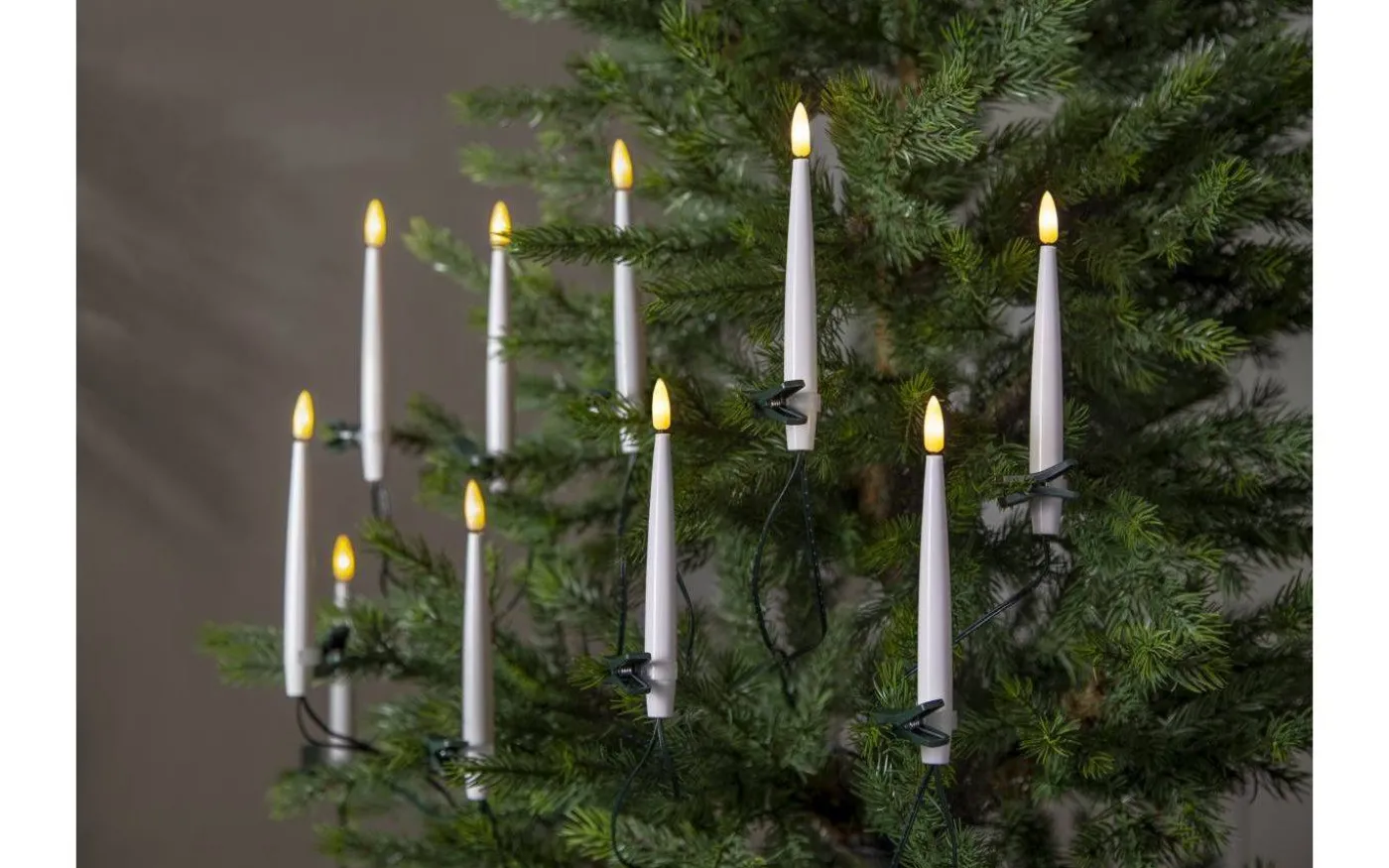 Flamme Batteridriven Julgransbelysning 16L LED Inomhus