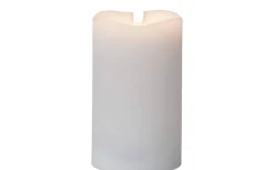 Flamme Batteridrivet Blockljus 15cm Vit