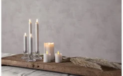 Flamme Batteridrivet Blockljus 15cm Vit