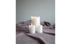 Flamme Batteridrivet Blockljus 15cm Vit