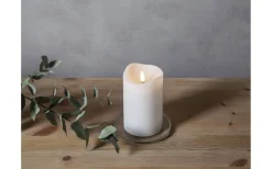 Flamme Batteridrivet Blockljus 15cm Vit