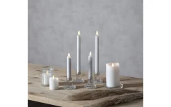 Flamme Batteridrivet Blockljus 15cm Vit