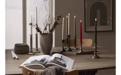 Flamme Batteriljus (Hela Serien)|Flamme Batteriljus (Hela Serien)<Star Trading Flamme Batteridrivna Antikljus 28cm Slim 2-pack med Fjärr. Beige