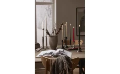 Flamme Batteriljus (Hela Serien)|Flamme Batteriljus (Hela Serien)<Star Trading Flamme Batteridrivna Antikljus 28cm Slim 2-pack med Fjärr. Beige