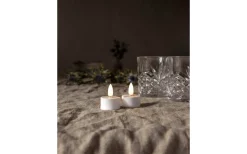 Flamme Batteriljus (Hela Serien)|Flamme Batteriljus (Hela Serien)<Star Trading Flamme Batteridrivna Värmeljus Ø38mm 2-pack Vit