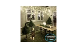 Flamme Batteriljus (Hela Serien)|Flamme Batteriljus (Hela Serien)<Star Trading Flamme Blockljus 18cm Utomhusbruk Vit