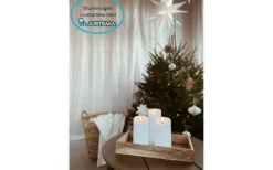 Flamme Batteriljus (Hela Serien)|Flamme Batteriljus (Hela Serien)<Star Trading Flamme Blockljus 15cm Utomhusbruk Vit