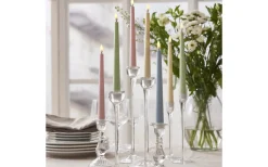 Star Trading Flamme Candy Batteridrivna Antikljus 26cm 2-Pack Ljusblå* Flamme Batteriljus (Hela Serien)|Flamme Batteriljus (Hela Serien)