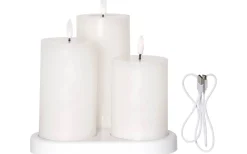 Star Trading Flamme Charge Uppladdningsbara Blockljus 3-pack* Flamme Batteriljus (Hela Serien)|Flamme Batteriljus (Hela Serien)