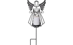 Flamme Deco Batteridrivet Gravljus Ängel 48cm Timer 25000h Vit IP44