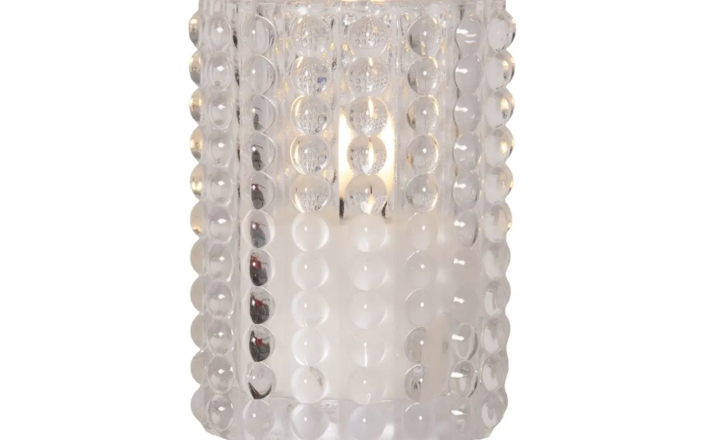 Flamme Dotty Ljuslykta 12,5cm Transparent