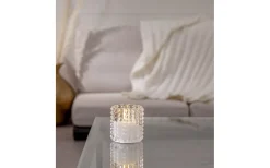 Ljuslyktor|Flamme Batteriljus (Hela Serien)<Star Trading Flamme Dotty Ljuslykta 9,5cm Transparent