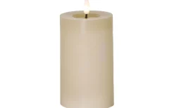 Flamme Batteriljus (Hela Serien)|Flamme Batteriljus (Hela Serien)<Star Trading Flamme Flow Batteridrivet Blockljus 15cm Beige