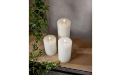 Flamme Batteriljus (Hela Serien)|Flamme Batteriljus (Hela Serien)<Star Trading Flamme Flow Batteridrivet Blockljus 27,5cm Longlife 2500h Vit