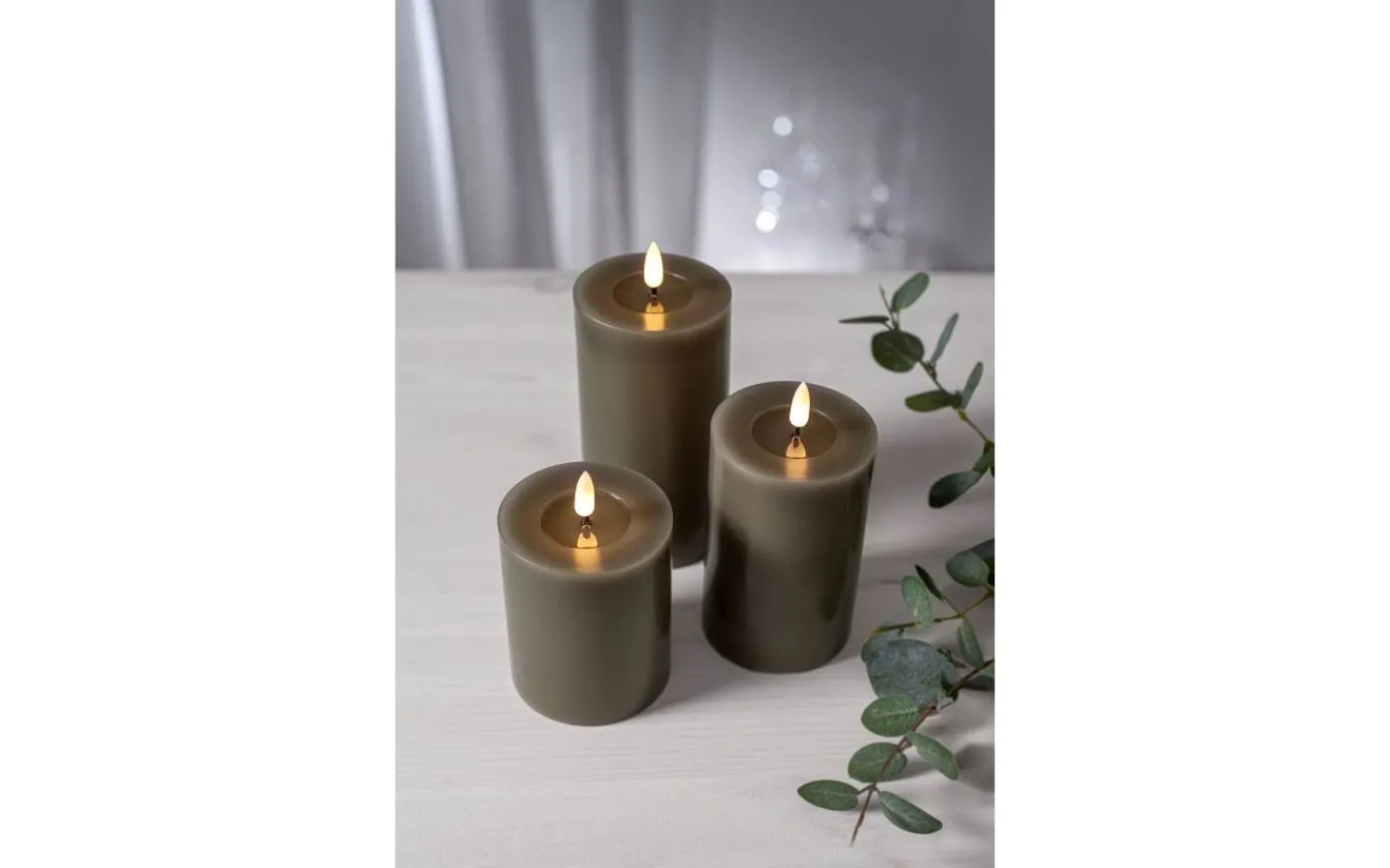 Star Trading Flamme Flow Batteridrivet Blockljus 15cm Mullvad* Flamme Batteriljus (Hela Serien)|Flamme Batteriljus (Hela Serien)