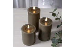 Star Trading Flamme Flow Batteridrivet Blockljus 15cm Mullvad* Flamme Batteriljus (Hela Serien)|Flamme Batteriljus (Hela Serien)