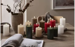 Star Trading Flamme Flow Batteridrivet Blockljus 12,5cm Mullvad* Flamme Batteriljus (Hela Serien)|Flamme Batteriljus (Hela Serien)