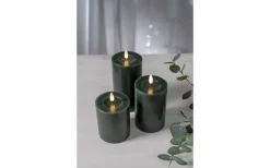 Flamme Batteriljus (Hela Serien)|Flamme Batteriljus (Hela Serien)<Star Trading Flamme Flow Batteridrivet Blockljus 15cm Grön