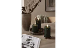 Flamme Batteriljus (Hela Serien)|Flamme Batteriljus (Hela Serien)<Star Trading Flamme Flow Batteridrivet Blockljus 15cm Grön