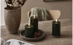 Flamme Batteriljus (Hela Serien)|Flamme Batteriljus (Hela Serien)<Star Trading Flamme Flow Batteridrivet Blockljus 15cm Grön