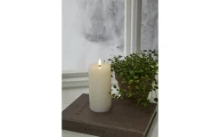 Flamme Flow Batteridrivet Blockljus 17,5cm Longlife 1500h Vit