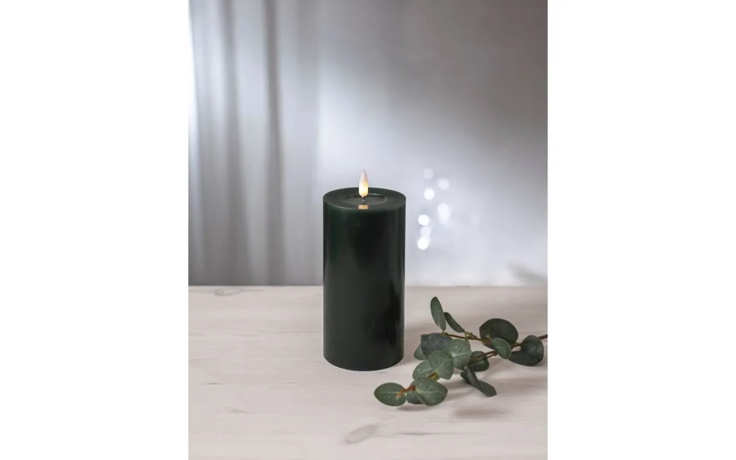 Flamme Batteriljus (Hela Serien)|Flamme Batteriljus (Hela Serien)<Star Trading Flamme Flow Batteridrivet Blockljus 17,5cm Grön