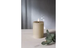 Flamme Batteriljus (Hela Serien)|Flamme Batteriljus (Hela Serien)<Star Trading Flamme Flow Batteridrivet Blockljus 12,5cm Beige