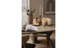 Star Trading Flamme Flow Batteridrivet Blockljus 17,5cm Beige* Flamme Batteriljus (Hela Serien)|Flamme Batteriljus (Hela Serien)