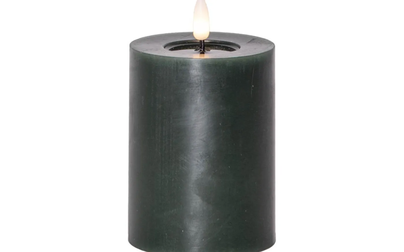 Flamme Flow Batteridrivet Blockljus 12,5cm Grön